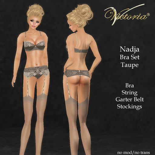 VictoriaV - Nadja Bra Set Taupe