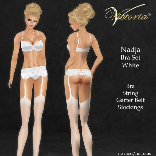 VictoriaV - Nadja Bra Set White