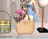 Adl Alta Moda Straw Shopping bag
