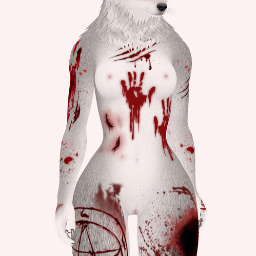 [ V4.1 ] JOMO Female Werewolf Tattoo Bloody