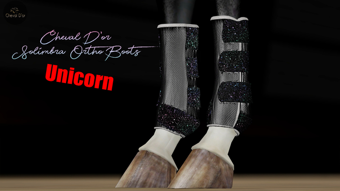 Cheval D'or / TeeglePet Unicorn / Solimbra Glittery Boots.