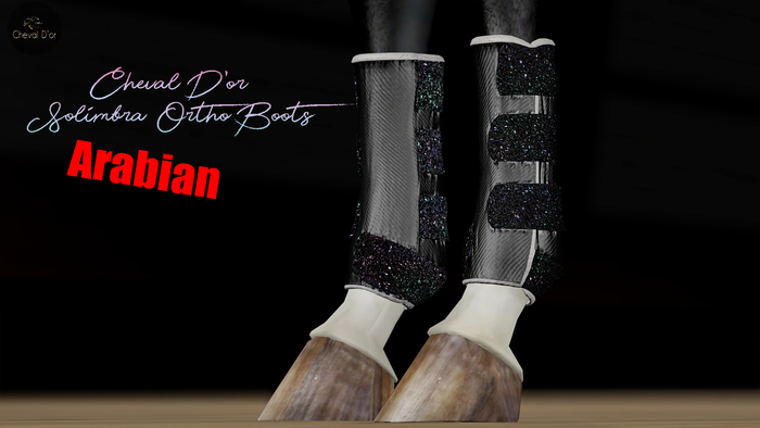 Cheval D'or / TeeglePet Arabian / Solimbra Glittery Boots.