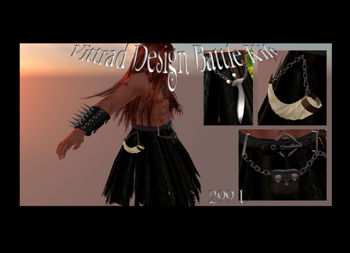Ragged battle kilt