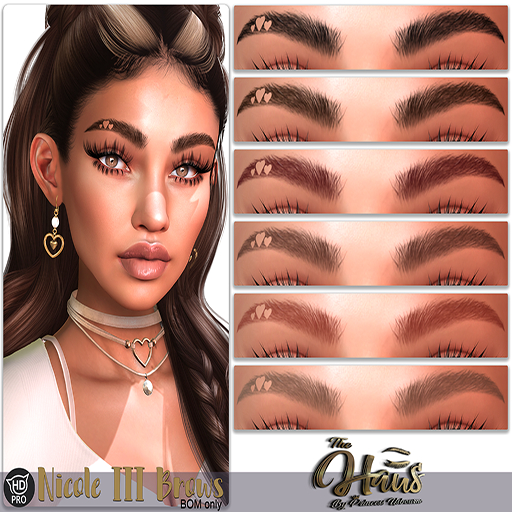 .:the-HAUS:. Nicole III BOM Eyebrows (Catwa HD PRO) *promo*