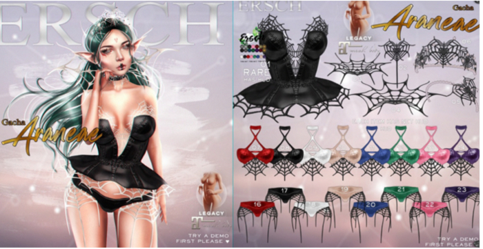 11. ERSCH - Araneae Gacha {Lara} Top -navy-