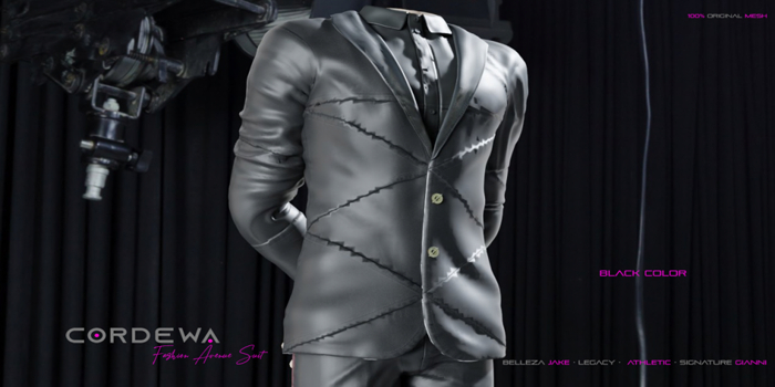*CORDEWA* FASHION AVENUE SUIT BLACK