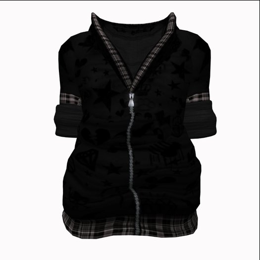 UrbaStyle*Temper_hoodie_Black