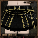 =^.^= Curious Kitties - Lollie Lace Skirt - Yellow