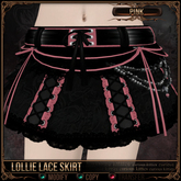 =^.^= Curious Kitties - Lollie Lace Skirt - Pink