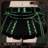 =^.^= Curious Kitties - Lollie Lace Skirt - Green