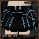 =^.^= Curious Kitties - Lollie Lace Skirt - Blue