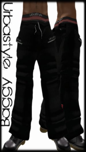 UrbaStyle*Baggy Jogging pants(Black)