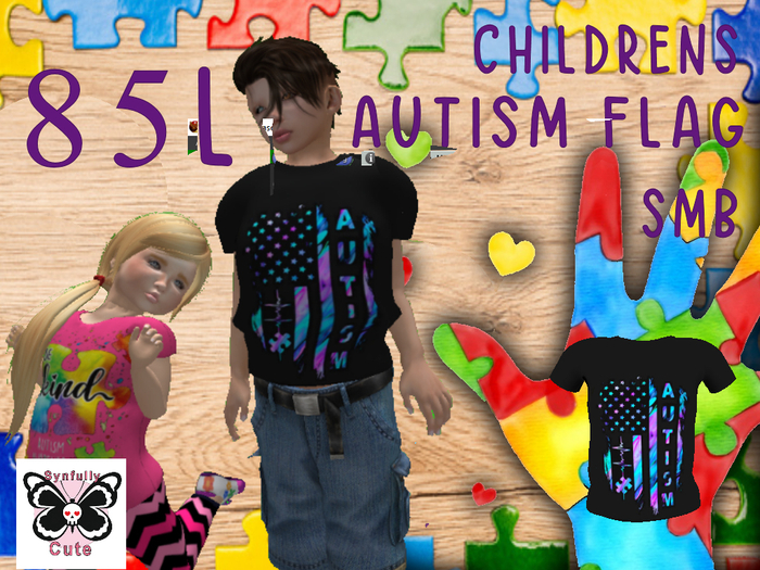 Autism Flag-Synfully Cute- SMB