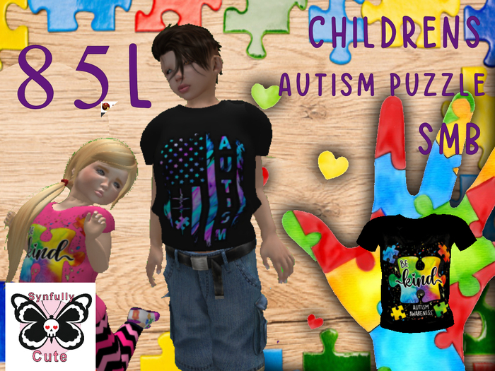 Autism Puzzle-Synfully Cute- SMB