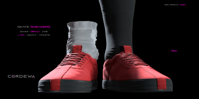 *CORDEWA* SKATE SNEAKERS RED