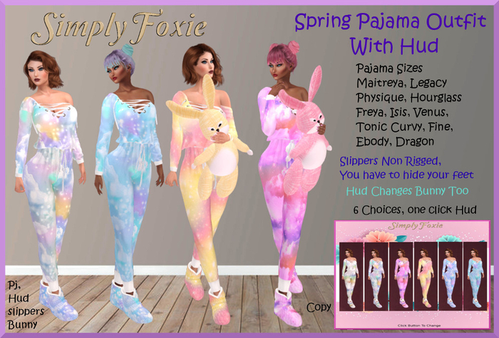 Spring Pajamas With Hud (Boxed)