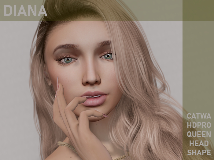 Diana Shape for CATWA HDPRO QUEEN HEAD