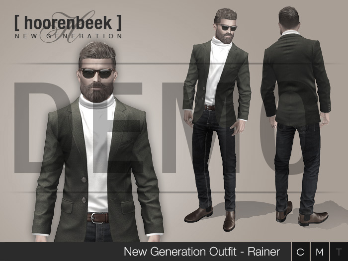 Complete Outfit - Rainer - Signature, Legacy, Belleza, SLink, Classic Avatar - DEMO