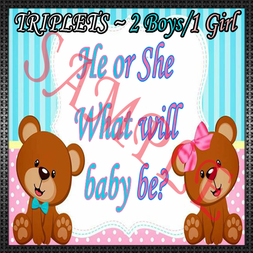 {SSD} BEARS!~!Gender Reveal (TRIPLETS)
