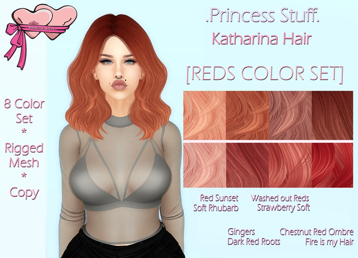 .Princess Stuff. [Katharina Hair] Reds SET!_add