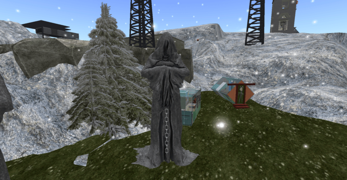 Statue Ravens Keep mesh