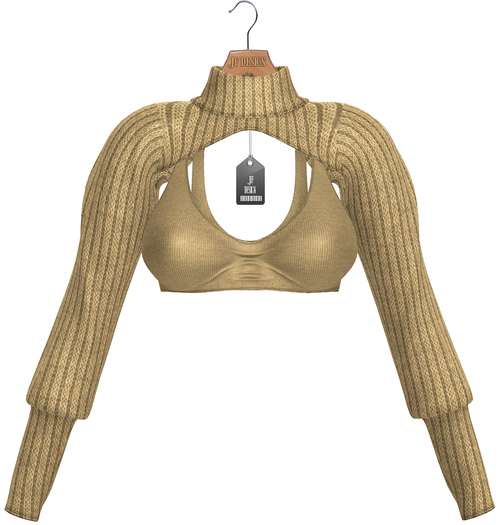 JF Design - Stella Cropped Top - Gold