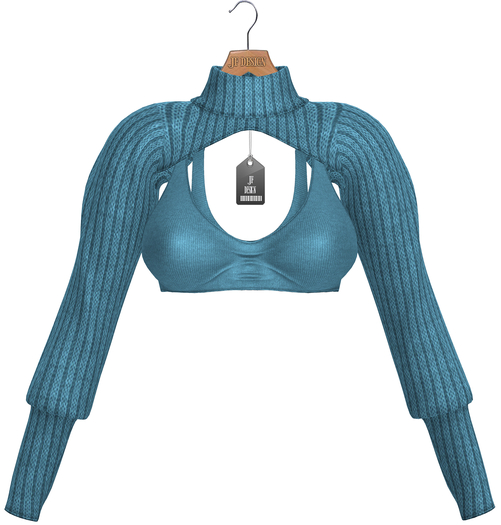 JF Design - Stella Cropped Top - LightBlue