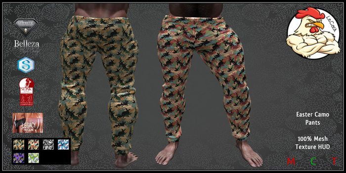 LeCock - Easter Camo Pants