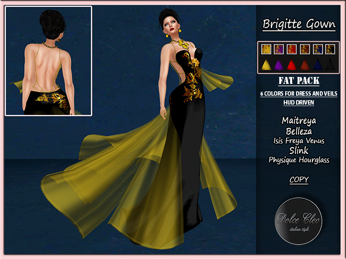 BRIGITTE GOWN - FAT PACK [DEMO]