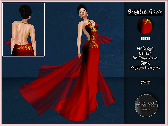 BRIGITTE GOWN - RED 