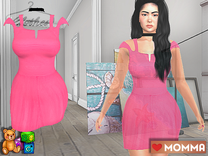 ABC Statement Dress - Pink