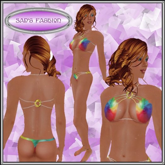 Sap's Fashion-Bikini 3 wet rainbow