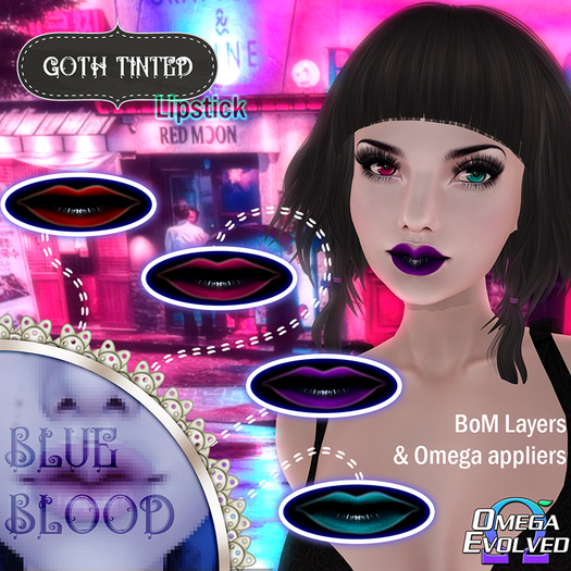 +Blue Blood+ Goth Tinted Lips