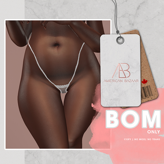 [AB] BOM AMERICAN BAZAAR Apple String White