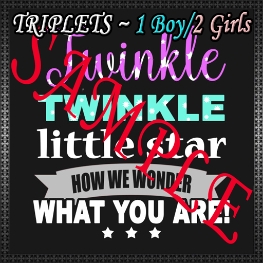 {SSD} TWINKLE LIL STAR~!~Gender Reveal (TRIPLETS)