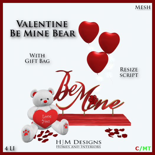 Valentine Be Mine Bear
