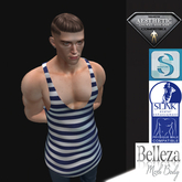 BLUE Tank top Sailor Signature Slink Aesthetic Belleza