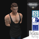 BLUE Tank top Black Signature Slink Aesthetic Belleza
