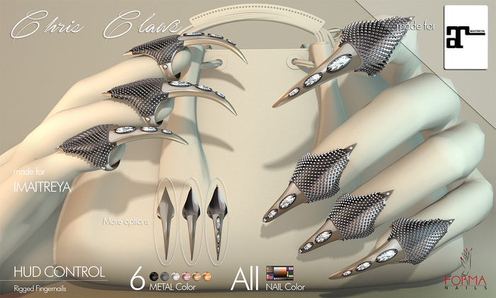 [FORMANAILS] NAILS - | Maitreya Nails | - | Chris Claws NAILS | Bento Nails | Rigged Nails
