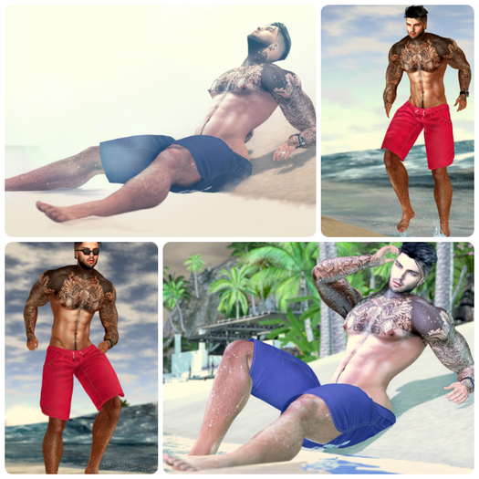 Men's Beach Pose Pack Two