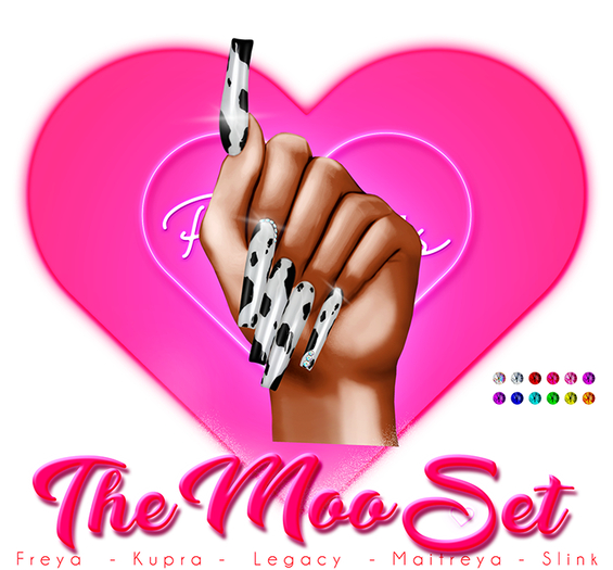 !! Pinky's Nails !! Moo Set ' Coffin