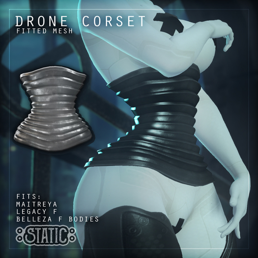 ::Static:: Drone Corset {Grey}