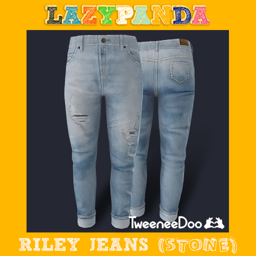 LazyPanda - Riley Jeans - Tween - Stone