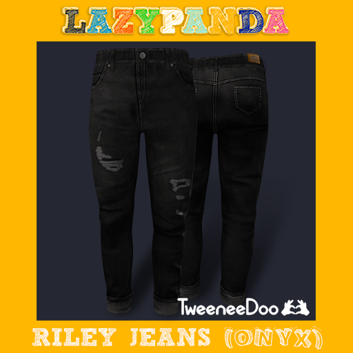 LazyPanda - Riley Jeans - Tween - Onyx