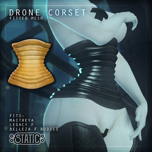 ::Static:: Drone Corset {Gold}