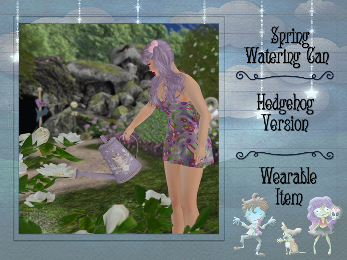Spring Watering Can - Hedgehog