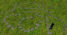 Garden Rock Stone Walk or Path Way Making Build kit Set Of 20 all  2 sided Tga SL prims(boxed)