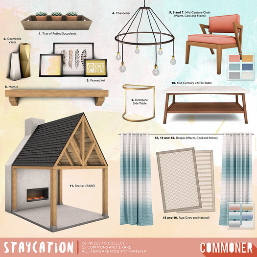 [Commoner] Staycation / Mid-Century Chair (Cool)