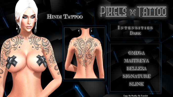 PIXELS CREATION - HINDI TATTOO