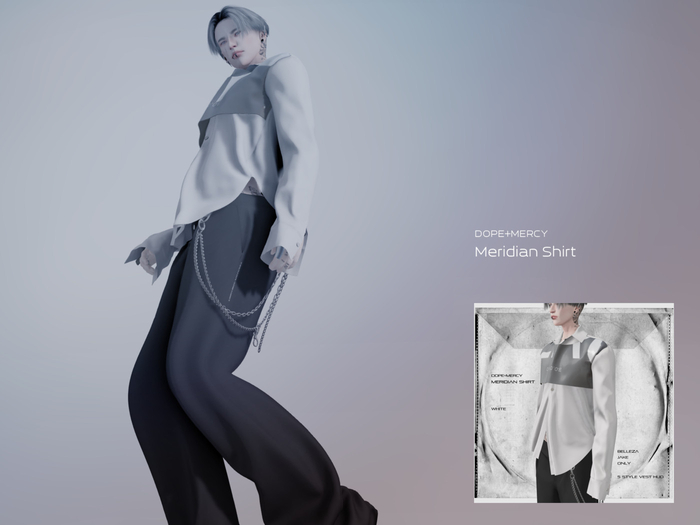 [Dope+Mercy] Meridian Shirt_White